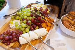 goat cheese and grapes platter from risd caters