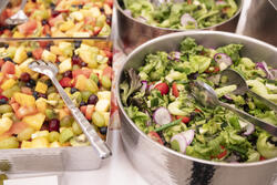 risd caters fruit salad and garden salad